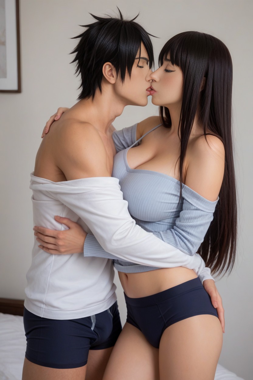 Skinny, Hibiki Ryoga Wear Boxer Briefs, Waist AI Porn