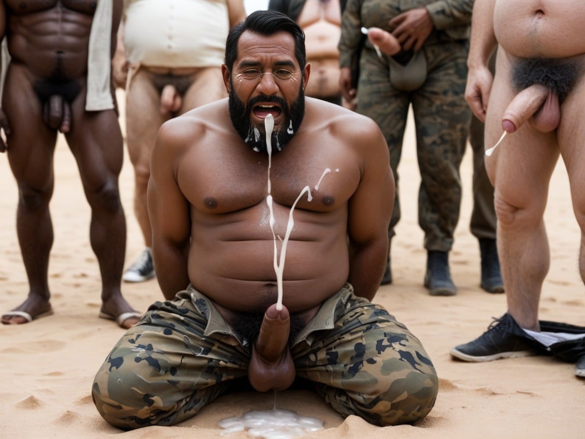 En Sueur, Black Hoods, Facial Porno IA Gay