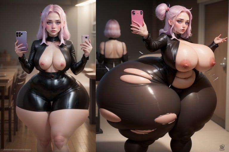 Unreal Sized Ultra Mega Gargantuan Mega Huge Mega Fat Sized Breasts, Extremely Extra Voluptuous, Breast Expansion Hentai AI Porn