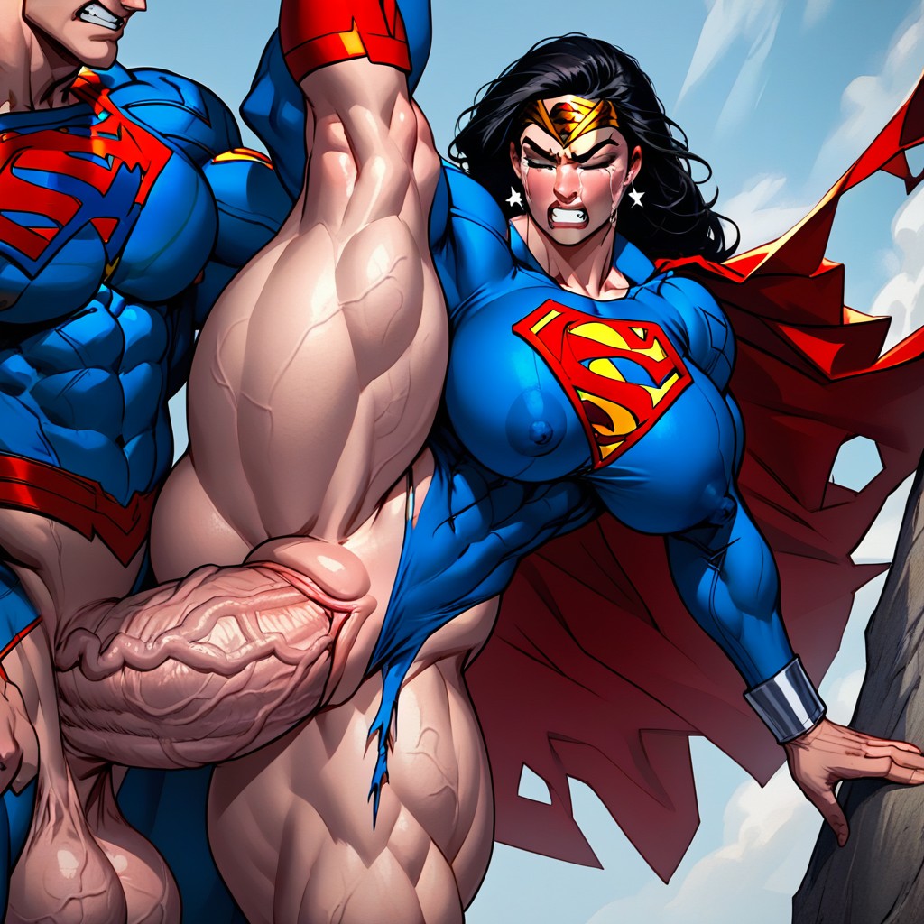 Fat Pussy, Gigantic Muscles, Hyper Big Vulva AI Porn