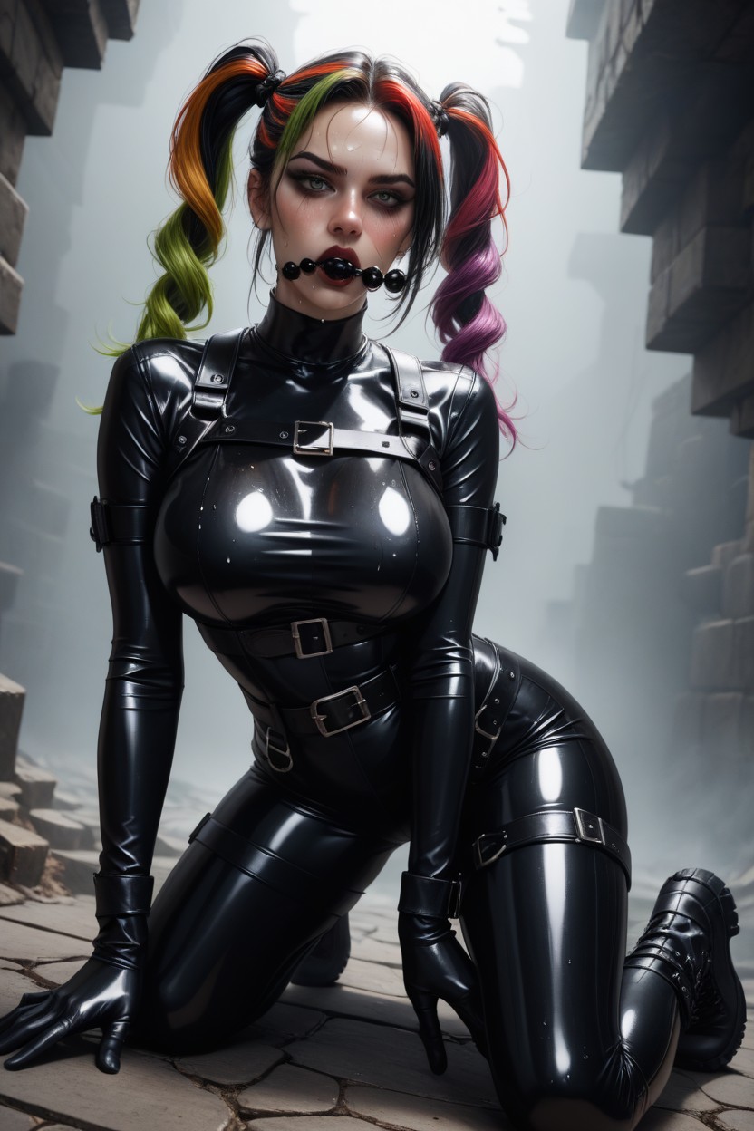 Combat Boots, Realistic, Pigtails AI Porn