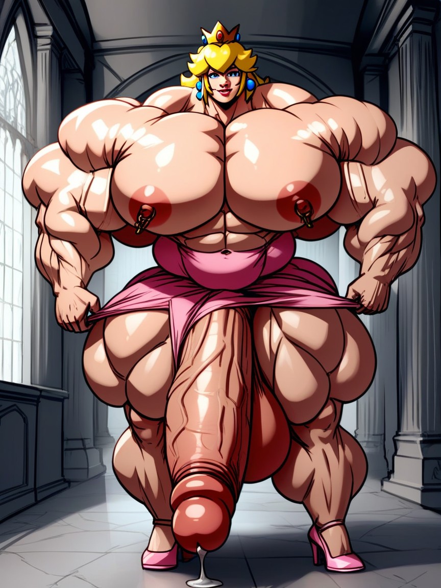 Hyper Gigantic Massive Muscles, Hyper Gigantic Massive Testicles, Hyper Gigantic Massive Penis Hentai AI Porn
