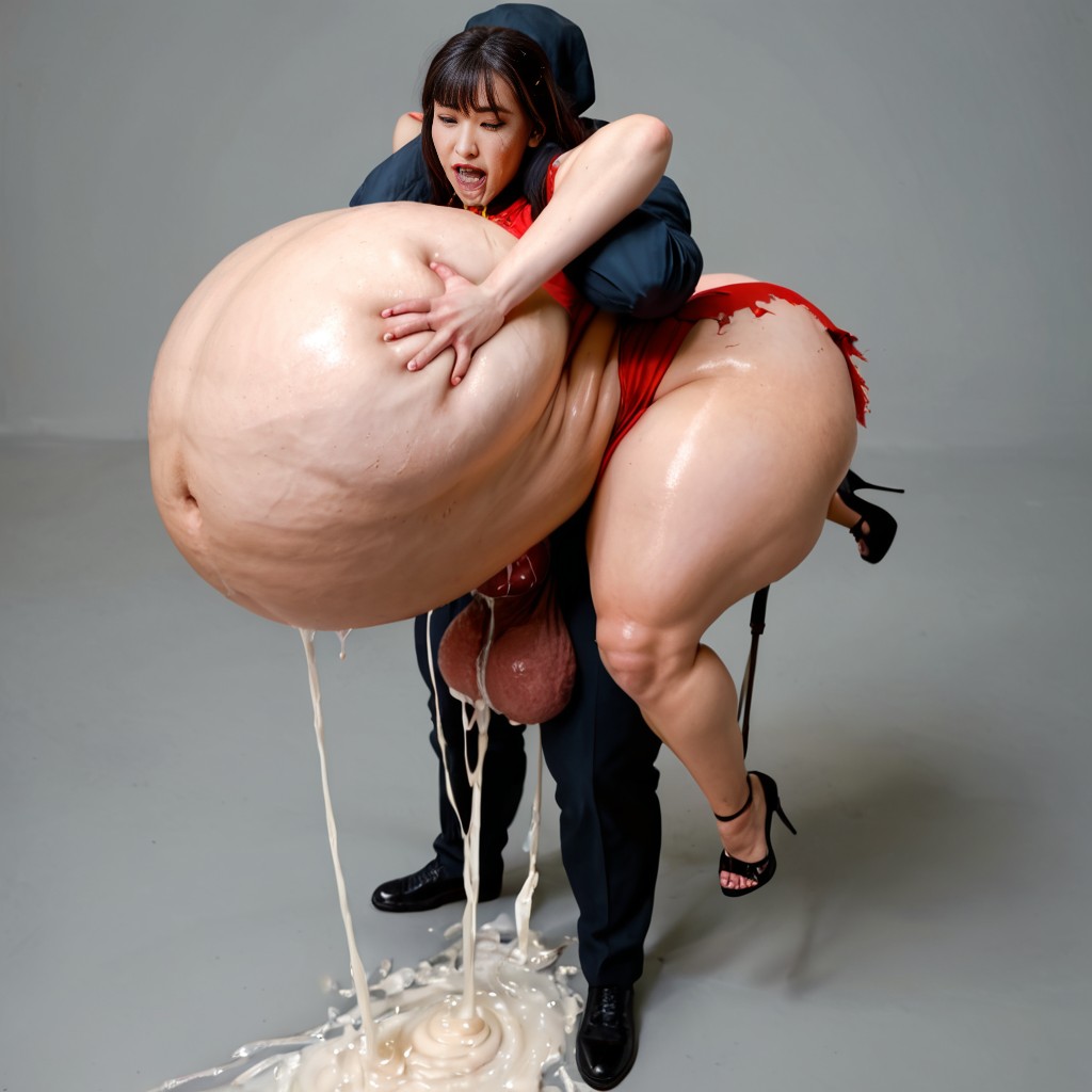 Hd, Top Down View, Extreme Huge Balls AI Porn