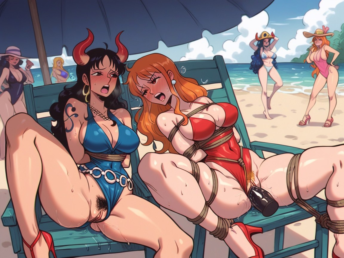 Black Dildo, All Women Around, Fully Clothed Hentai AI Porn