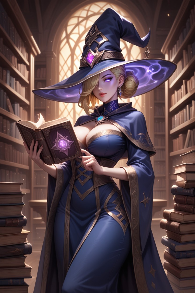 Wizard Robe, Wizard Bottoms, Woman Hentai AI Porn