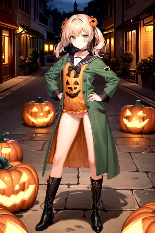 Model, Pumpkin Face Man, Pumpkin Face Man Hentai AI Porn