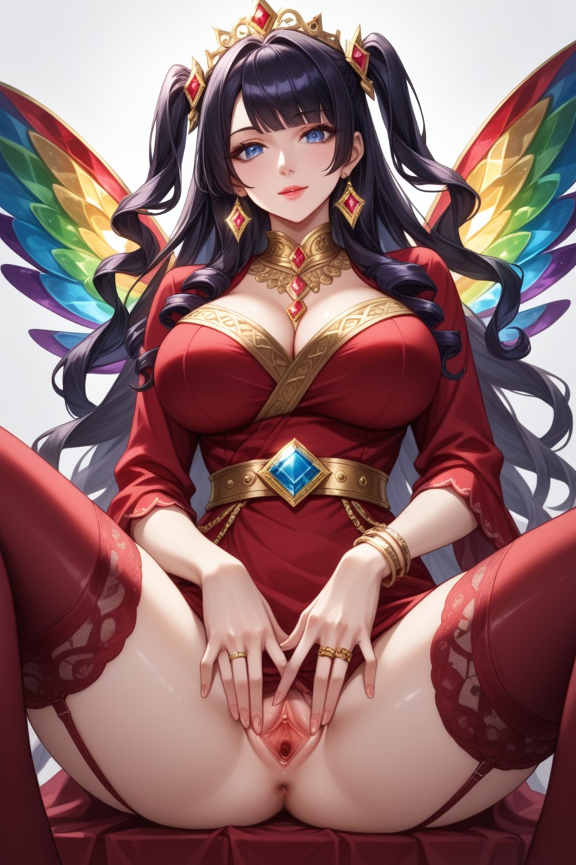 Spread Pussy, Golden Anklets And Bracelets, Japanese Idol Face Hentai AI Porn