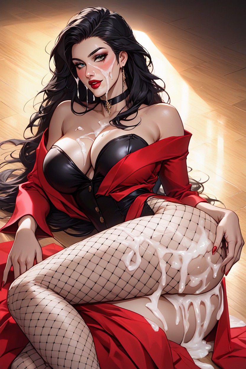 Long Hair, Seductive, Partially Upright AI Porn