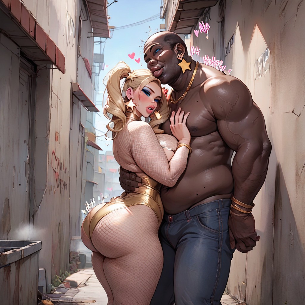 Blonde Hair, Blue Eyes, Love Hearts AI Porn