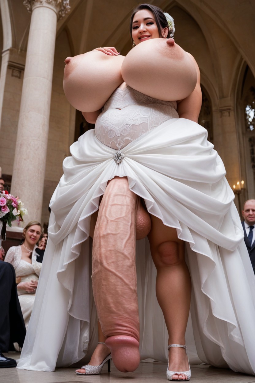 Glamorous, Expensive Dress, Penis Expansion Shemale AI Porn