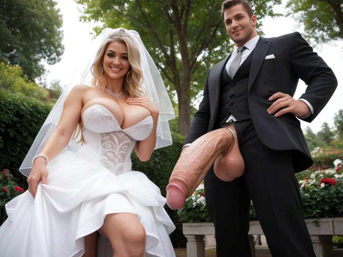 Giant Cocks Out From Pants, Cleavage, Tiara AI Porn