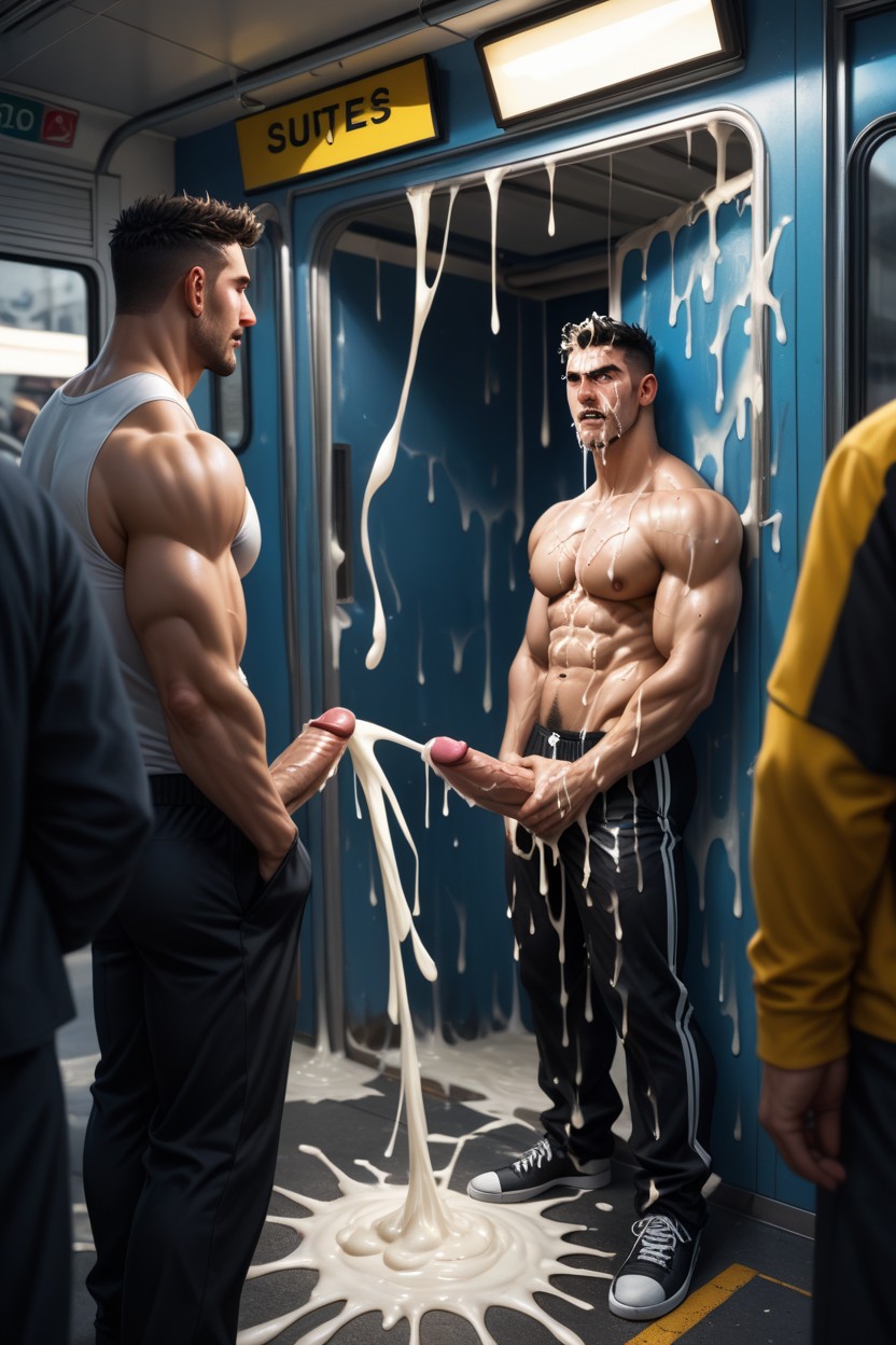 Cum On Clothes, En Forme, Hyper Cum Porno IA Gay