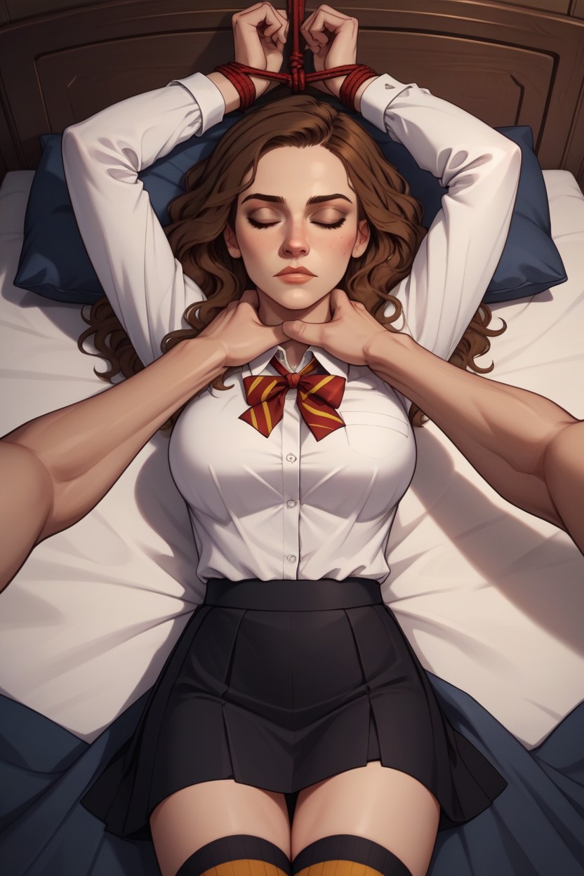Hermione Granger From Harry Potter, Pov, Close Up Furry AI Porn