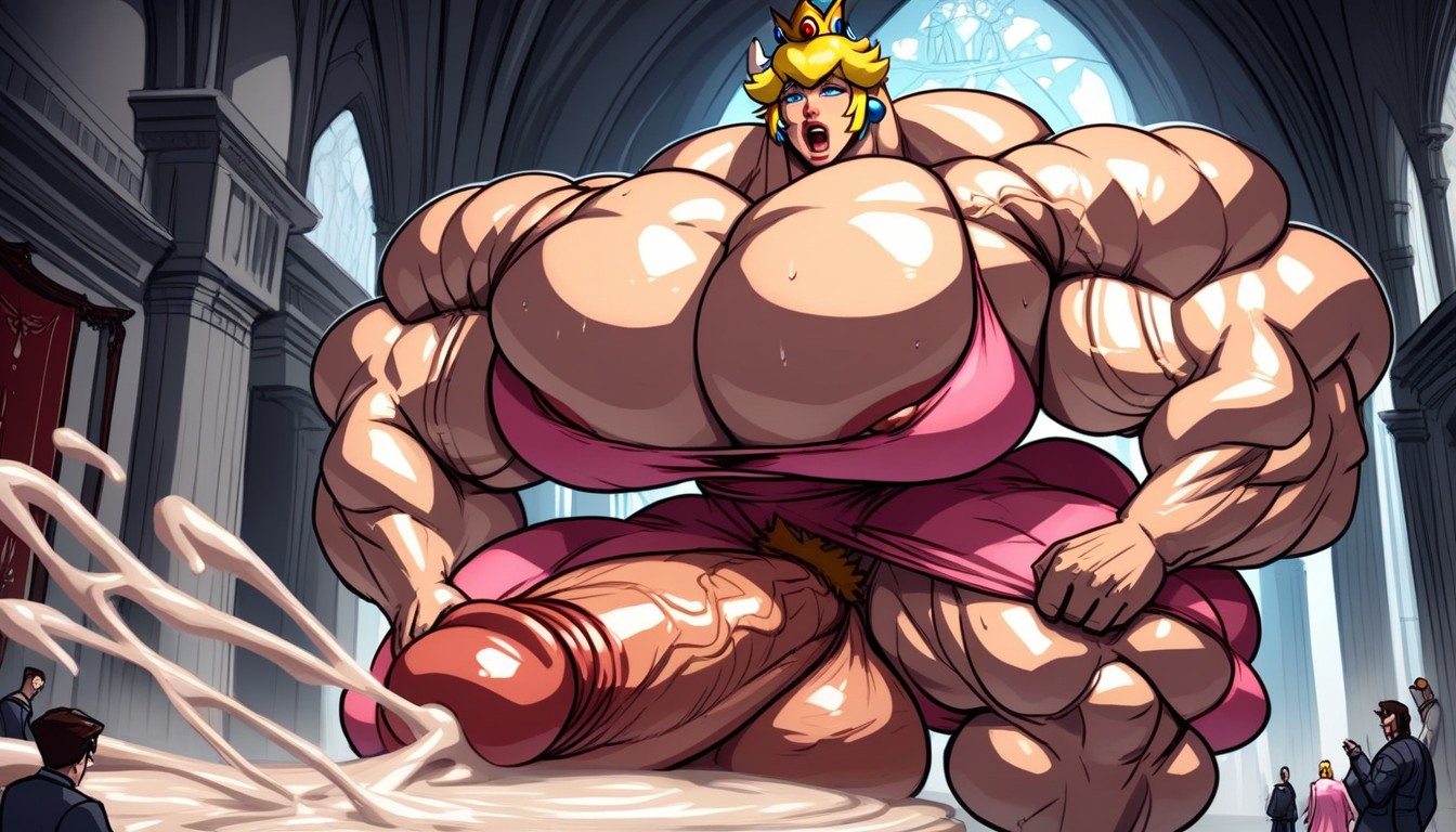 Hyper Gigantic Massive Muscles, Hyper Gigantic Massive Penis, Growing Hentai AI Porn