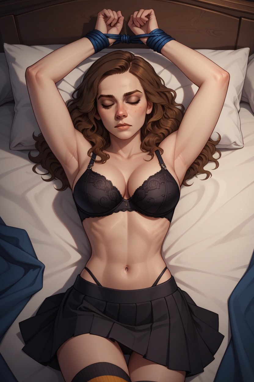 Hermione Granger From Harry Potter, Bed, Skirt Furry AI Porn