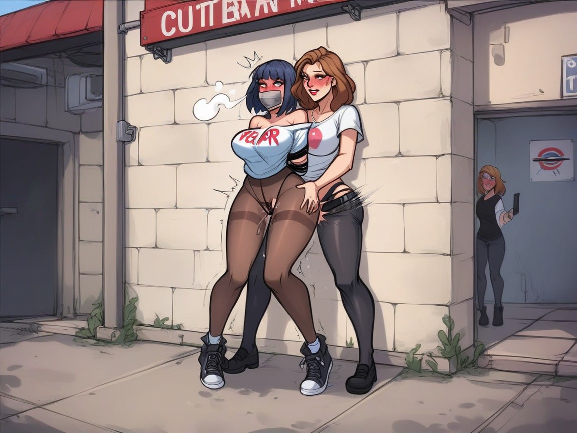Large Breasts, Thrusting Motion Lines, Wet Pussy Hentai AI Porn