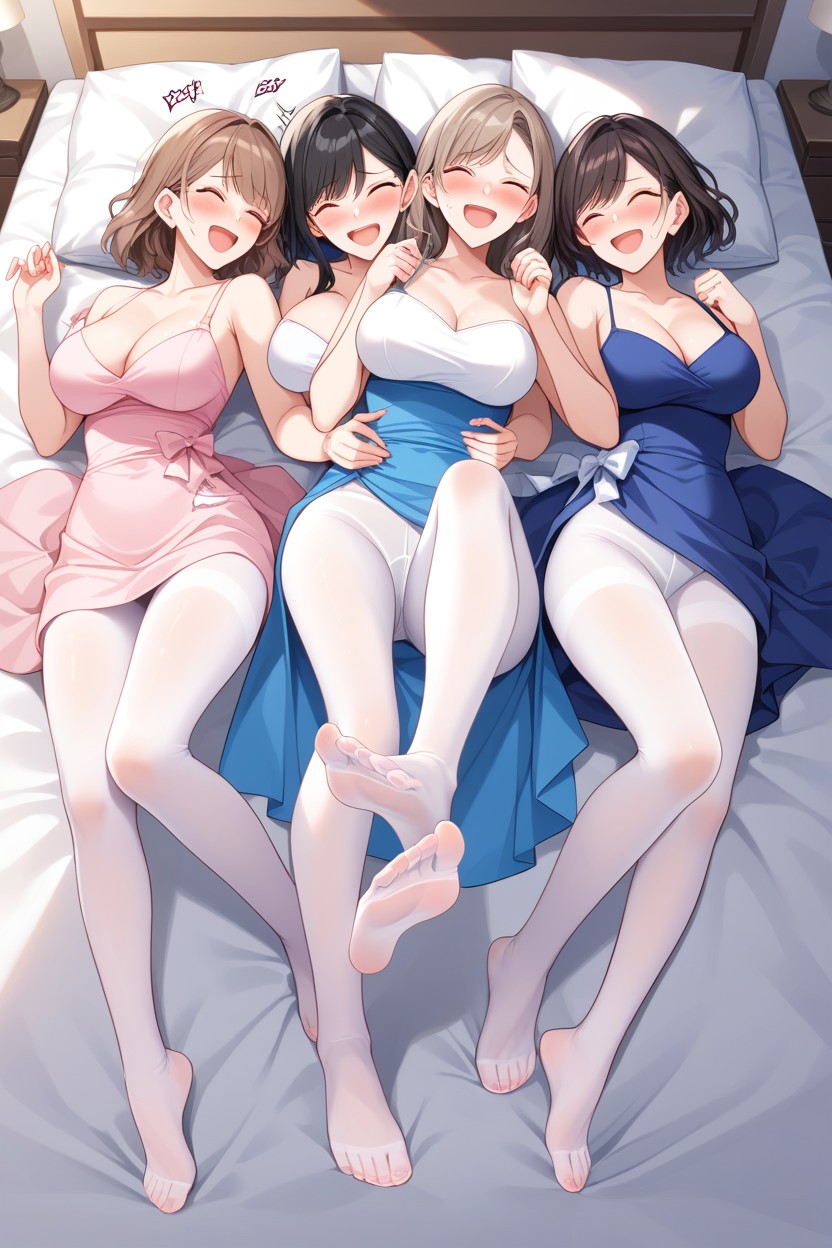 Trembling Shaking, Blushing, Lesbians Hentai AI Porn