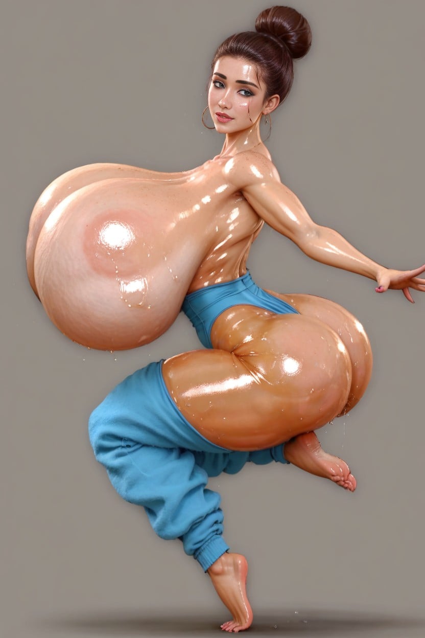 Shocked, Extremely Beautiful Ballet Dancer, Colossal Breasts Revealed AI Porn