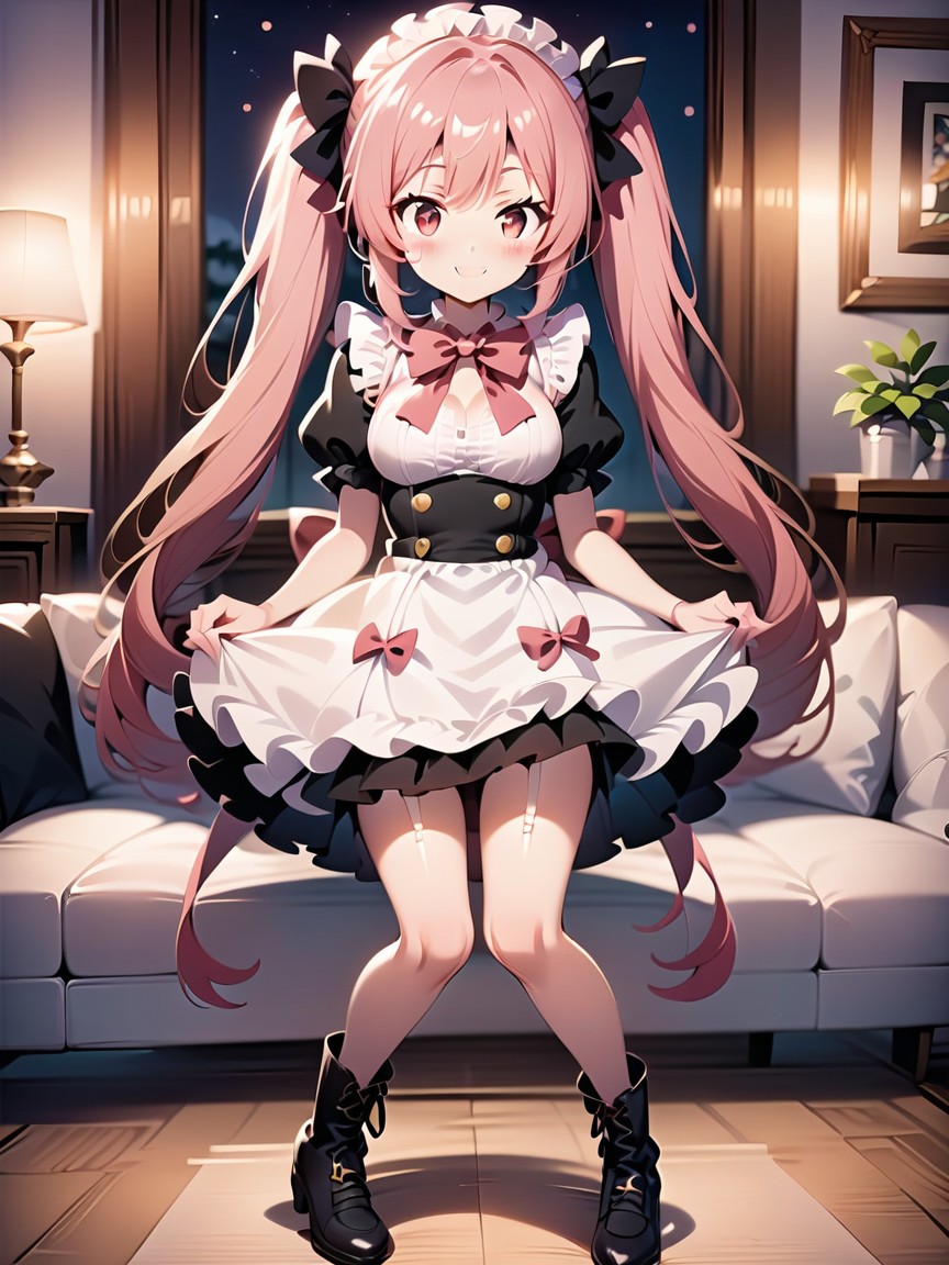 Figure, Ai Generated, Pink Hair Hentai AI Porn