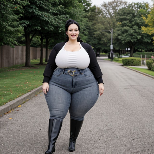 Extra Thick, Full Body, Happy AI Porn