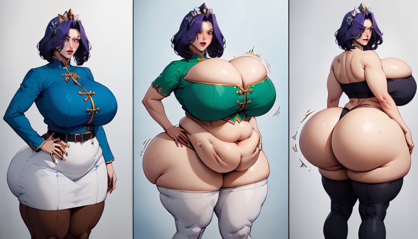 Asian, Ssbbw, Extremely Extra Voluptuous Hentai AI Porn