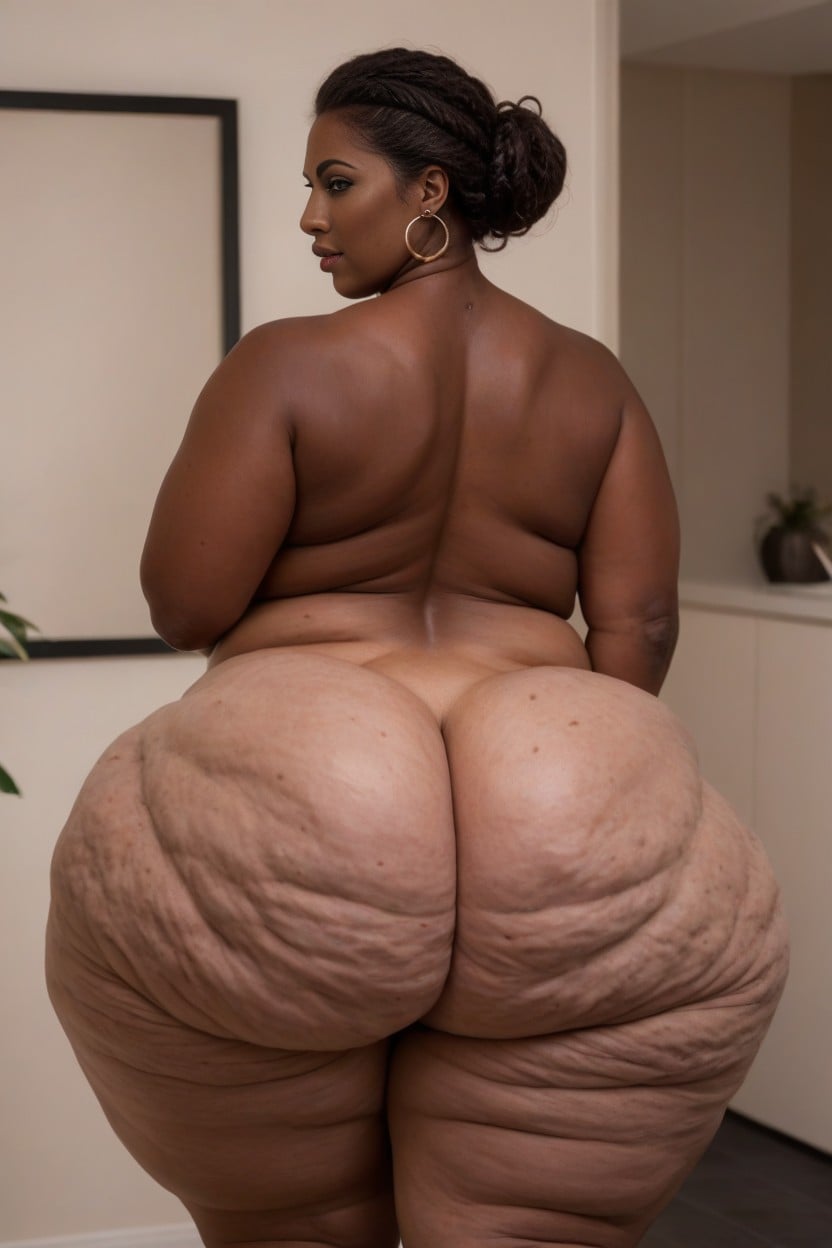 Extremely Big Round Ass, Insanely Huge Booty, 50+ AI Porn