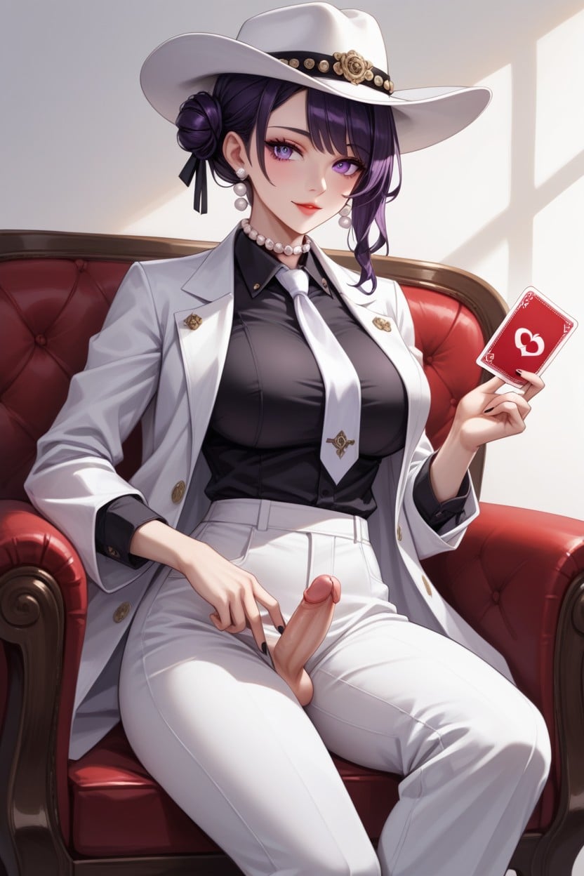 Shemale, White Cowboy Hat, Idol Face Hentai AI Porn