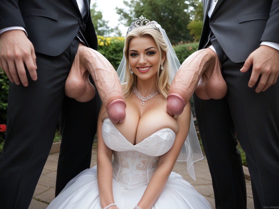 Black Suit, Massive Cock, Wedding AI Porn