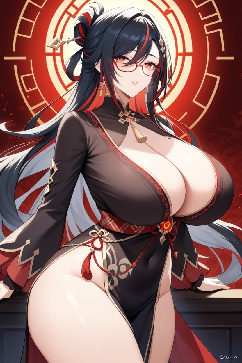 Huge Breasts, Highly Detailed, Dynamic Shadows Hentai AI Porn