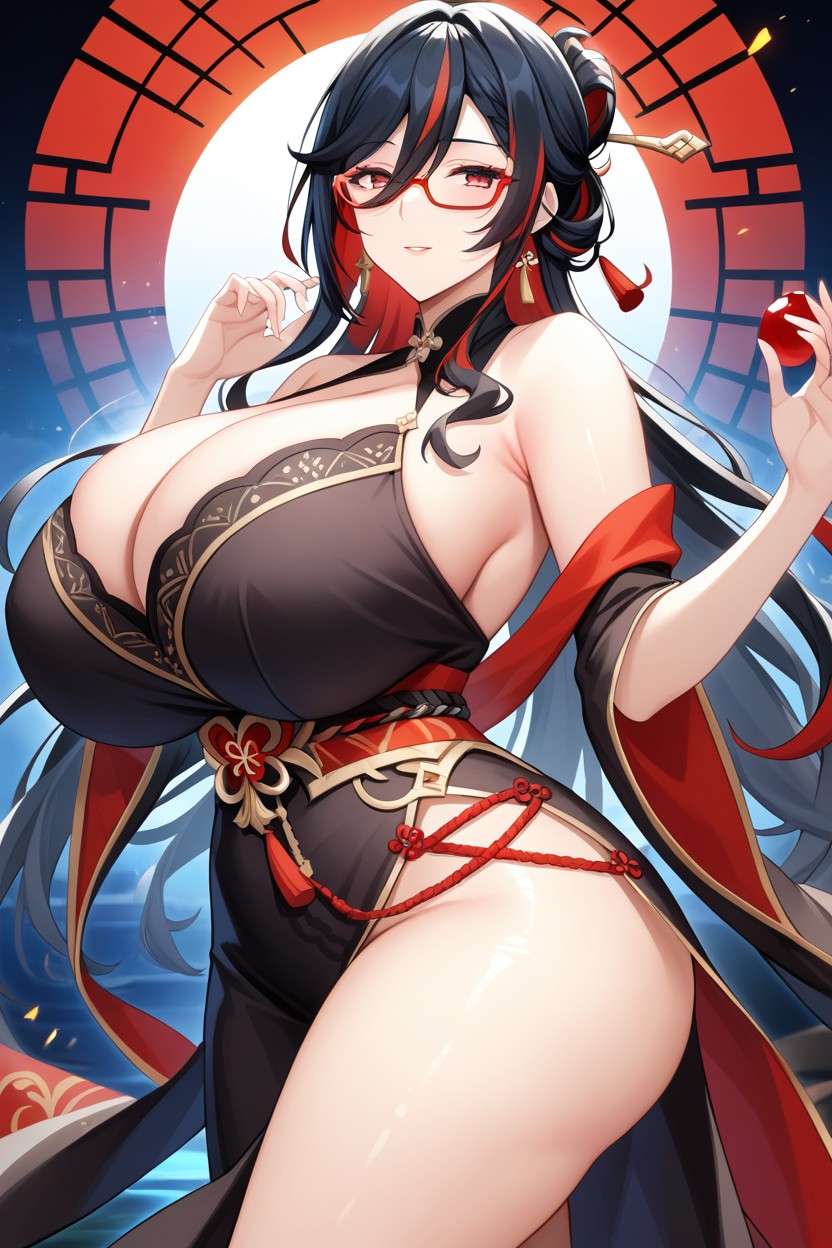 Older Woman, Chinese Hairpin, Massive Breast Hentai AI Porn