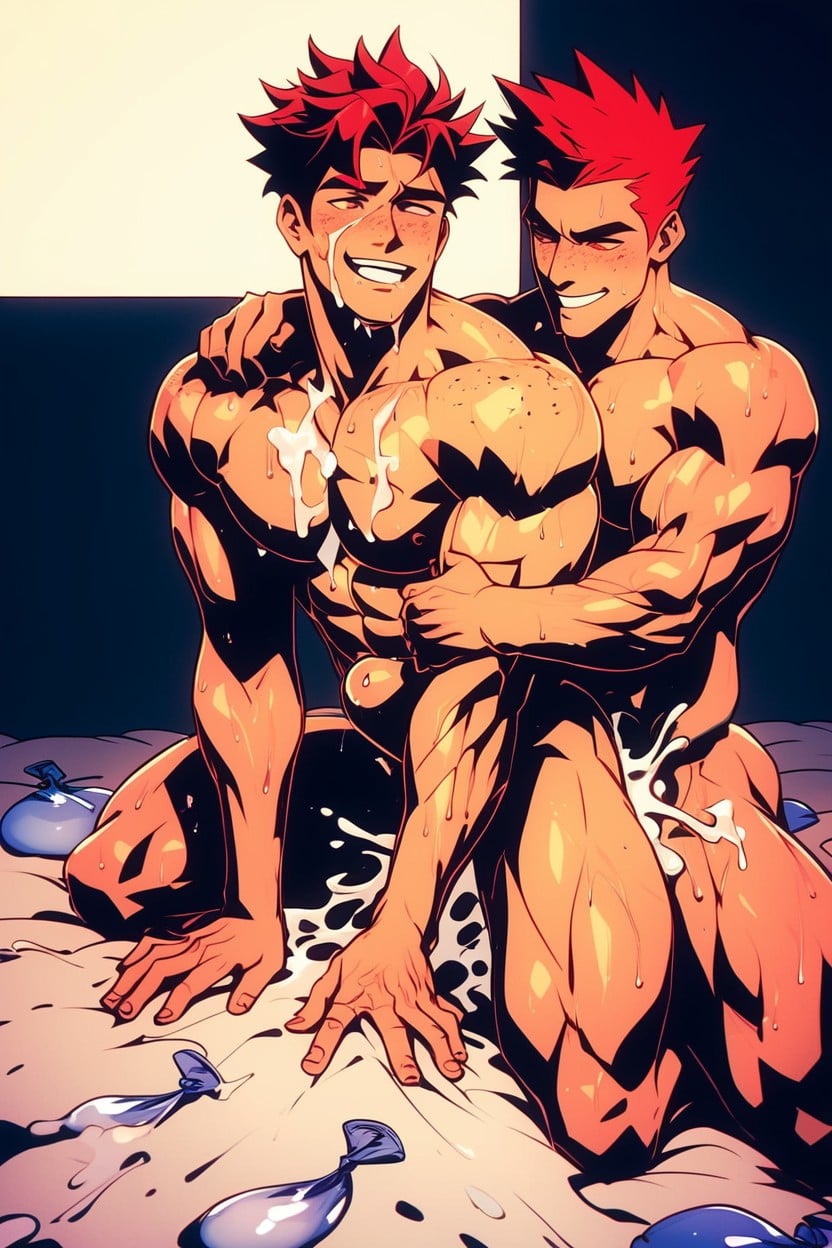 Red Hair, Fucking From Behind, Sexy AI Gay Porn
