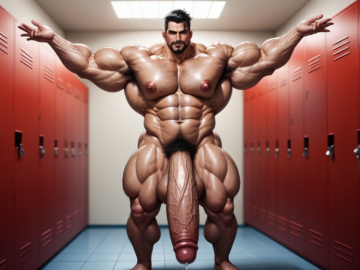 Huge Jaw, Hairy Skin, Tall Man Porno IA Gay