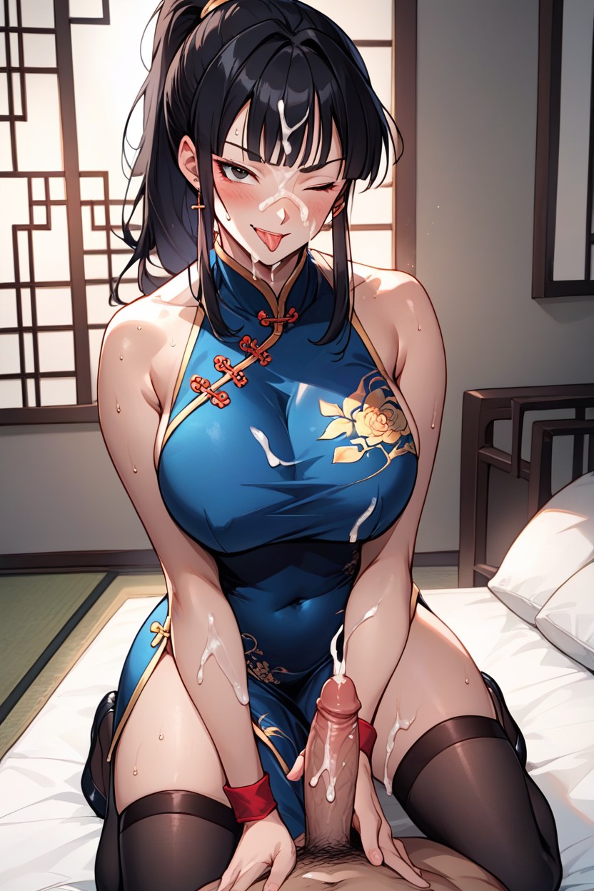 Long Hair, Thighhighs, Massive Hentai AI Porn