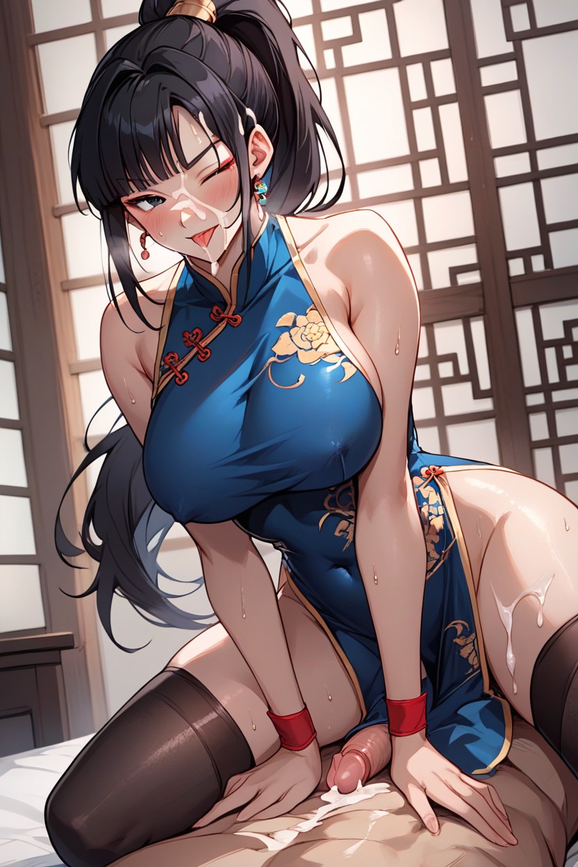 Cum On Face, Masivo, Tongue Out Hentai IA