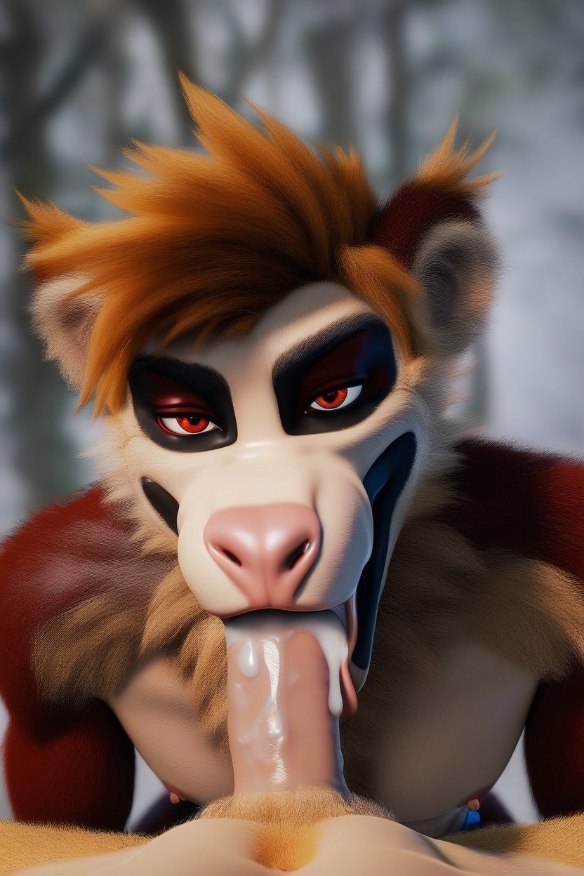 Gay, Monkey, Tribal Wear Furry AI Porn
