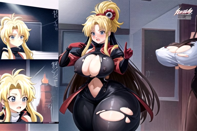 Extremely Extra Voluptuous, Breast Expansion, Extremely Mega Extra Extra Fat Thick Feedee Woman Waifu With Thick Wide Hips Hentai AI Porn