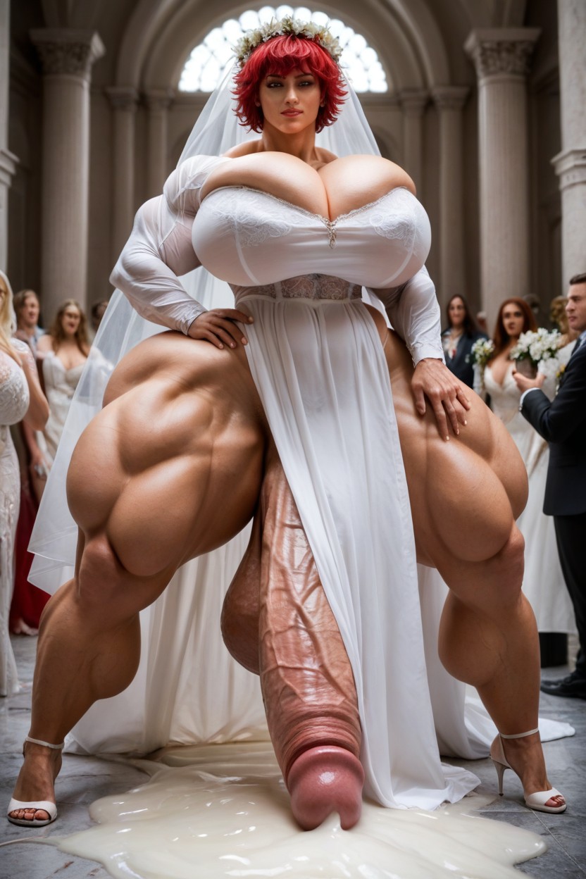 Gigantic Balls, Massive Cock, Hyper Cum Shemale AI Porn