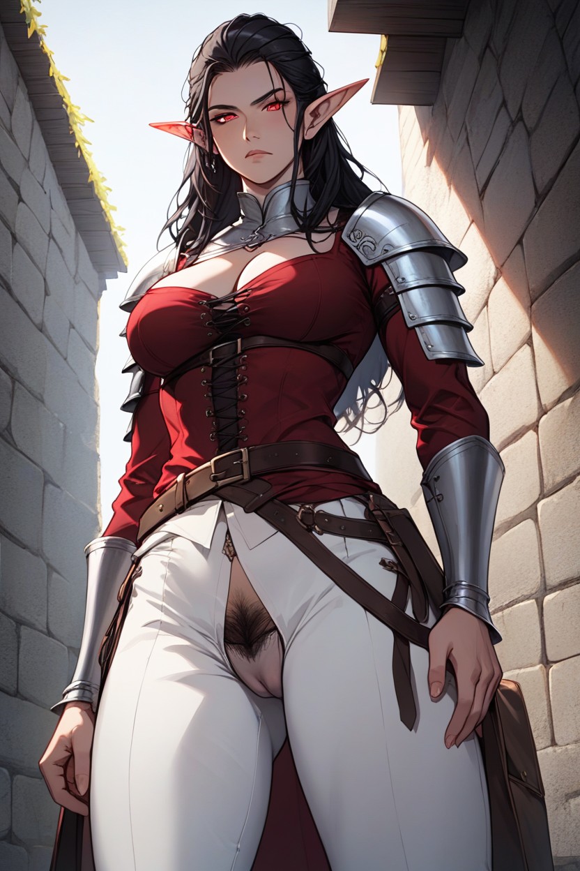 She Says Softly As She Leans In Close Enough Solo, Bag With Items Cm Sensetive Elven Ears, On Belt Bastardsword Trickster Hentai AI Porn