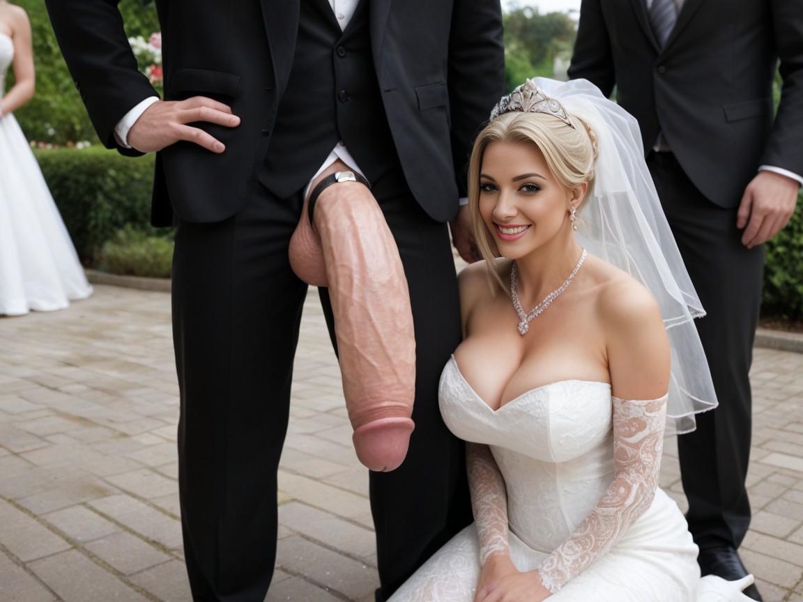 Bride, Dark, Outside AI Porn