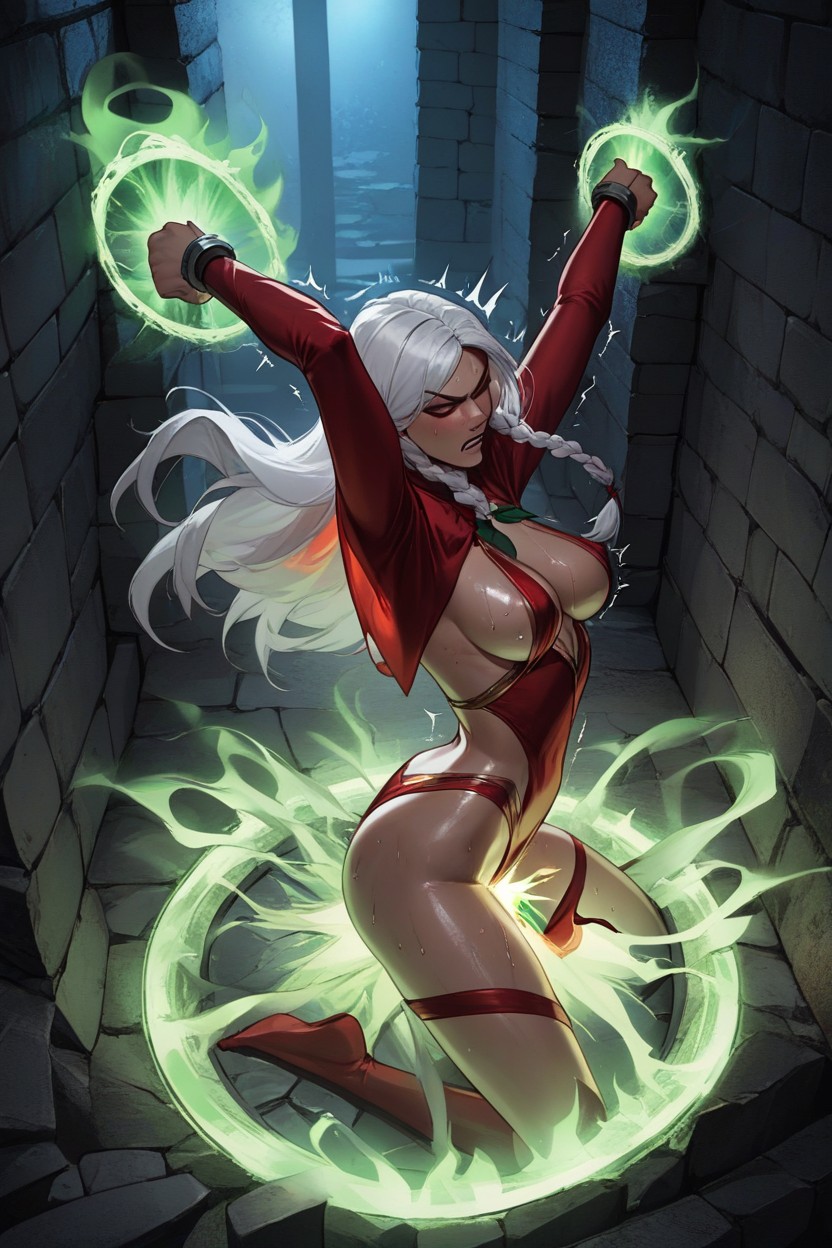 Sizzling Green Energy, Long Length, Dungeon AI Porn