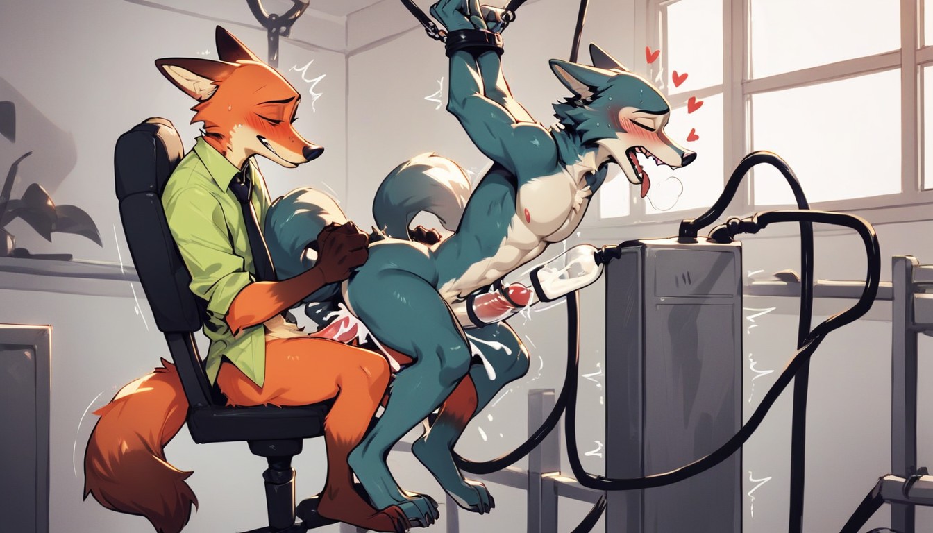 Fox From Zootopia, Legoshi, Love Hearts Furry AI Porn