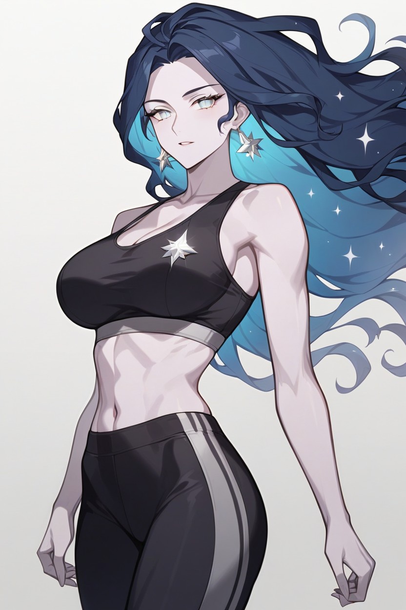 Flowing Hair Is A Deep, Sport Bra, Mystery Hentai AI Porn