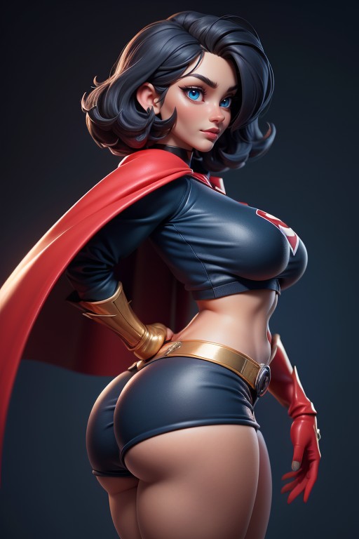 Side View, Hair Bobbed, Very Short Hair AI Porn