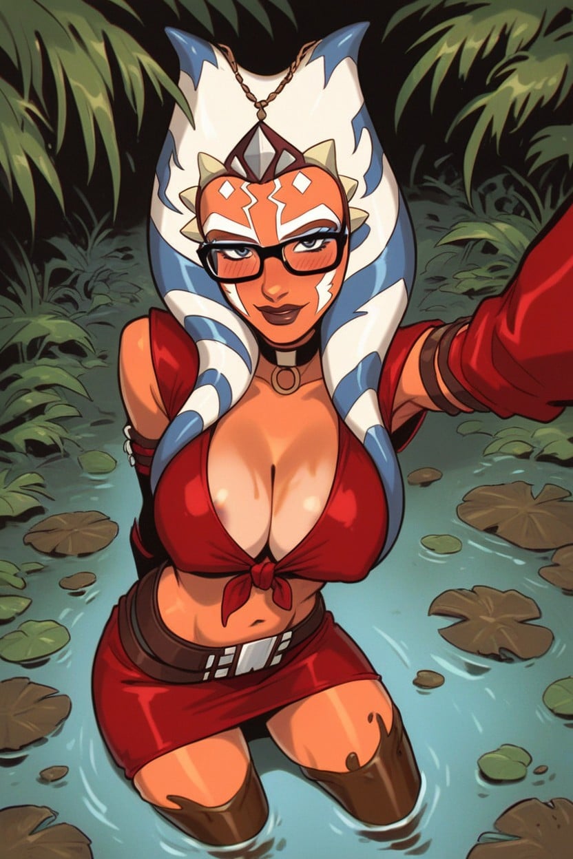 Selfie, Rounded Breast, Ponytail Hentai AI Porn