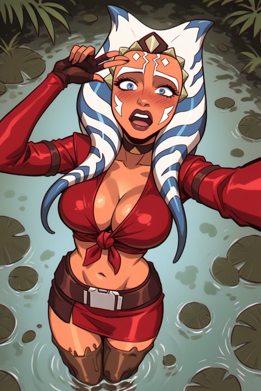 Realistic Face, Sinking In Mud Pit, Rounded Hips Hentai AI Porn