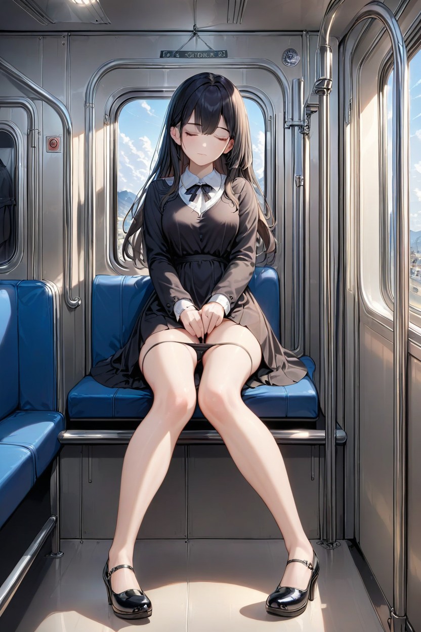 Eyes, Open Crotch A, Black Panties Hentai AI Porn