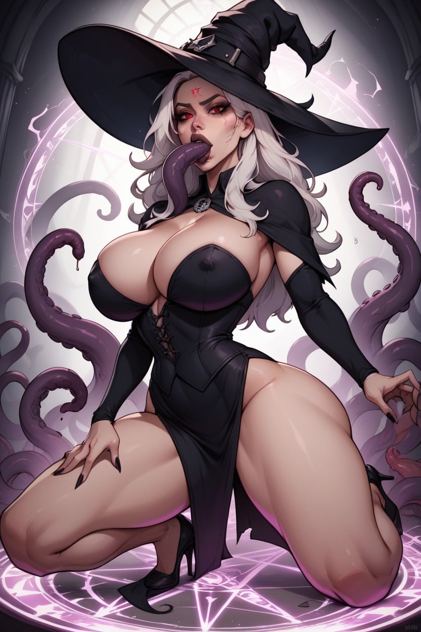 Big Ass, Red Eyes, Casting Spells Hentai AI Porn