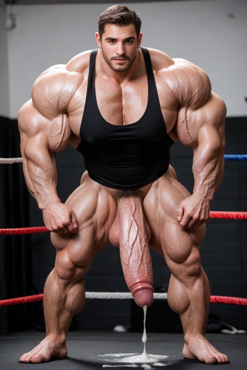 Veiny Muscles, Cum, Gigantic AI Gay Porn