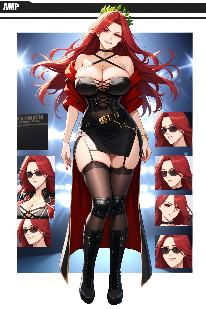 Red Robe, Championship Belt, Nail Polish Hentai AI Porn