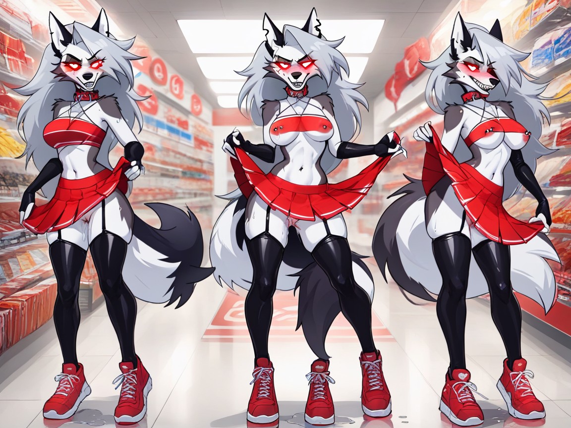 Nipple Piercing, Wolf, Hypnosis Furry AI Porn